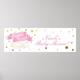 Socker & Krydda & Allt Gott Baby Shower Banner Poster