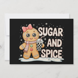 Socker Krydda Pepparkakor Lyx Rosa Jul Xmas Julkort