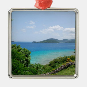 Socker mal, den St John ön, USVI Julgransprydnad Metall