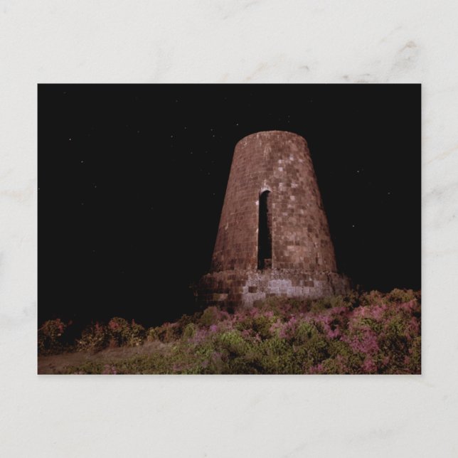 Socker mal på natten, den karibiska ön av Nevis Vykort (Framsida)