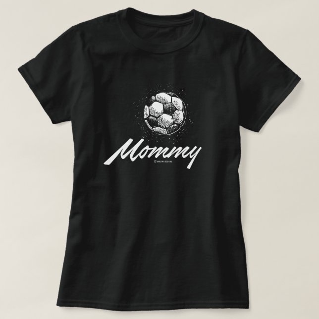 SOCKER MAMMA T SHIRT (Design framsida)
