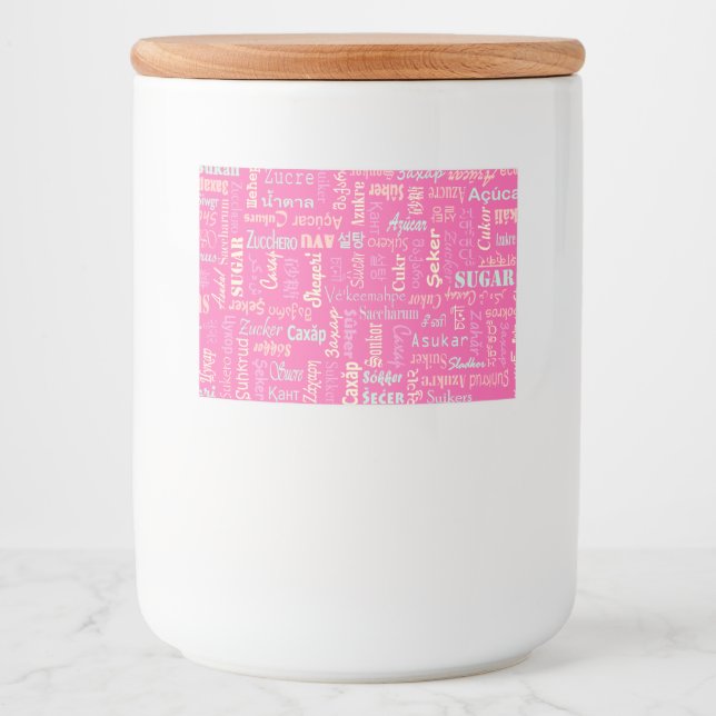 Socker Mat Etiketter (Framsida)