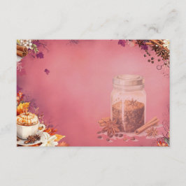 Socker och Krydda Tomt Receptkort Tilläggskort