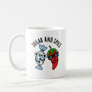 Socker och spies, underlig matrund kaffemugg