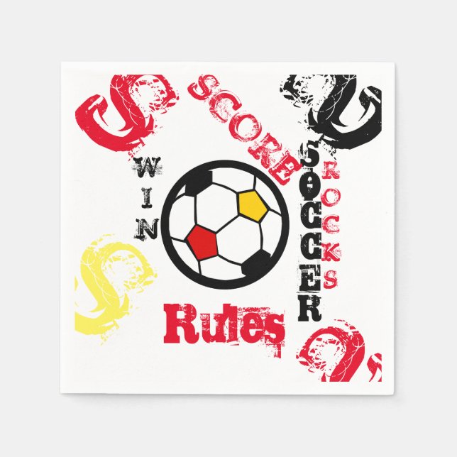 SOCKER PAPPERSSERVETT (Framsidan)