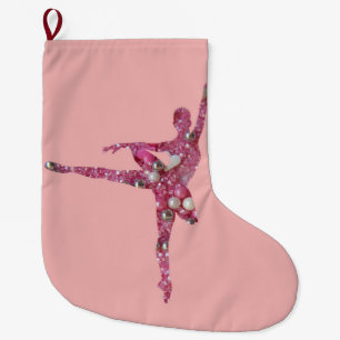 Socker Plum Fairy Ballerina Stor Julstrumpa