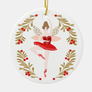 Socker Plum Fairy julprydnad Julgransprydnad Keramik