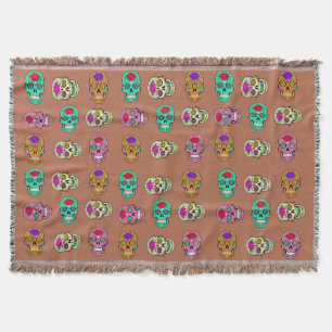 Socker Skallar Kast Blanket Filt