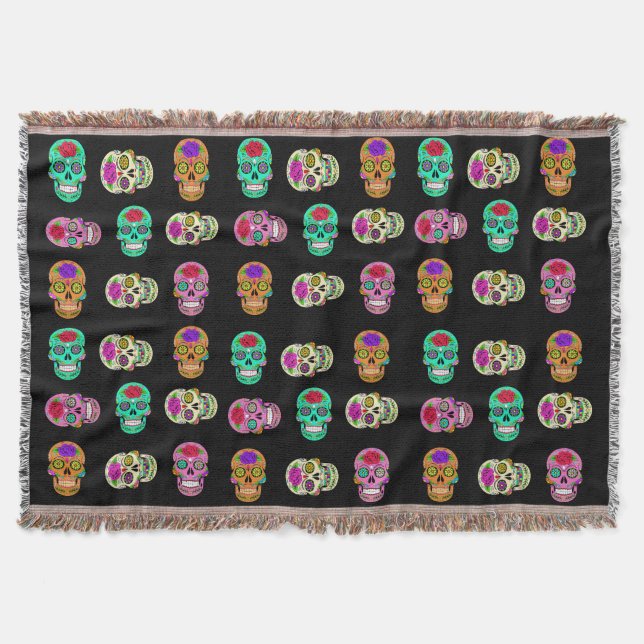 Socker Skallar Kast Blanket Filt (Framsidan)