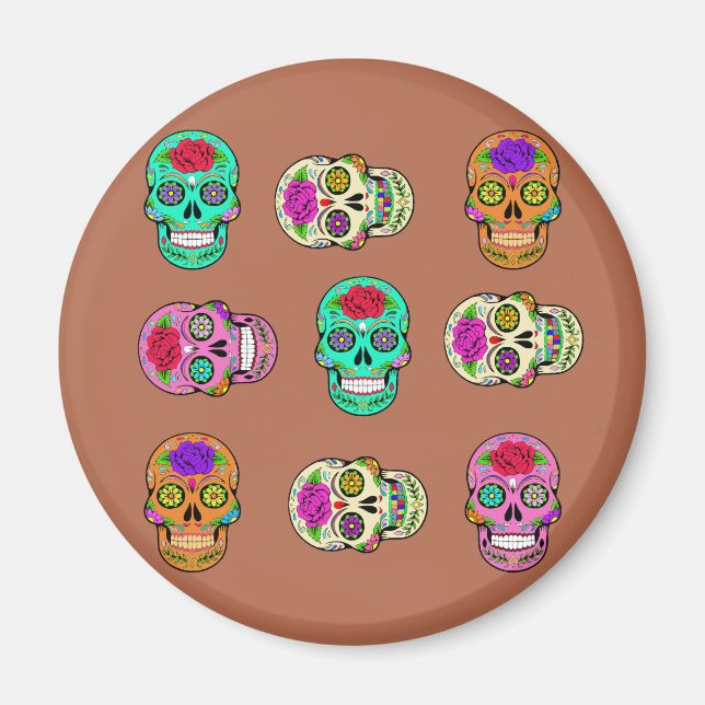Socker Skallar  Magnet (Framsidan)
