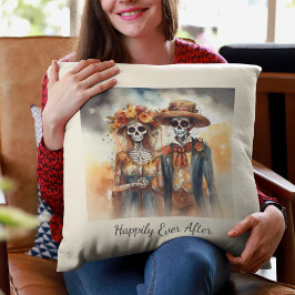 Socker Skalle Älskande, anpassad Kudde