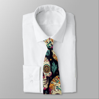 Socker Skalle Blommor Slips
