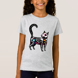 Socker Skalle Calavera Katt IV T Shirt