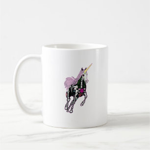 Socker Skalle Enhörning Dag Av Döden T-Shirt Kaffemugg