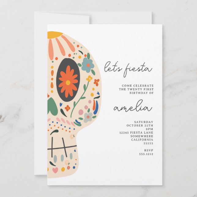 SOCKER SKALLE FEST INVITATION INBJUDNINGAR (Framsida)