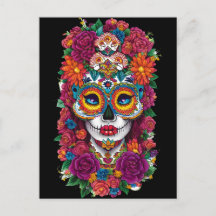 Socker Skalle Konst - Färgrik Dia de los Muertos