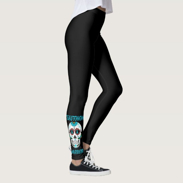 Socker Skalle/Krigare...Dysautonomi Leggings (Höger)
