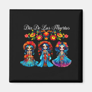 Socker Skalle Kvinnor Dia De Los Muertos Catrina D Magnet