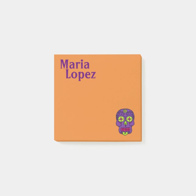 Socker Skalle Post-it Block (Framsida)