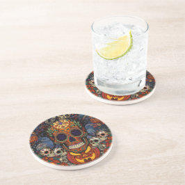 Socker Skalle Pumpa Fiesta, Calavera Underlägg