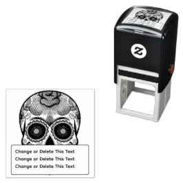 Socker Skalle Självfärgande Stämpel