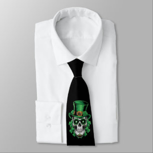 Socker Skalle St Patrick Dag Lucky Shamrock Slips