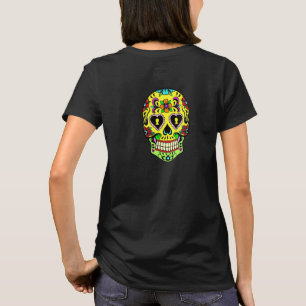 Socker Skalle T-shirt för Kvinnor för Döda Dagen