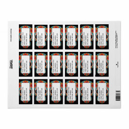 Socker Skull Adressetikett