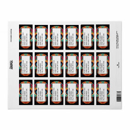 Socker Skull Adressetikett