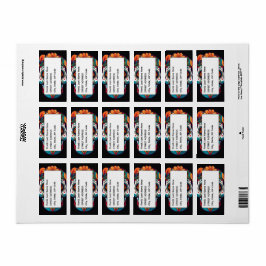 Socker Skull Adressetikett