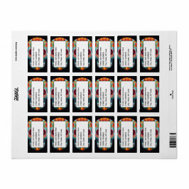 Socker Skull Adressetikett