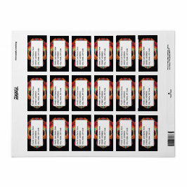 Socker Skull Adressetikett