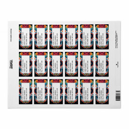 Socker Skull Adressetikett