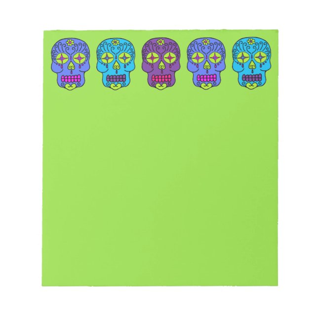 Socker Skull Anteckningsblock (Framsida)