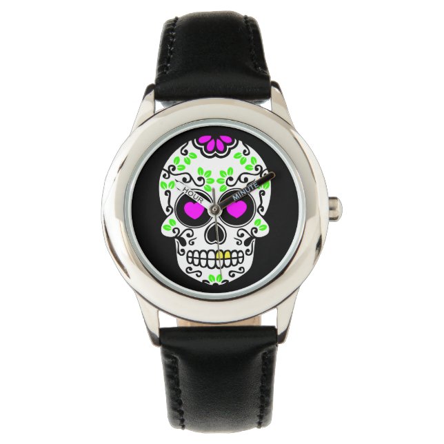 Socker Skull Armbandsur (Framsida)