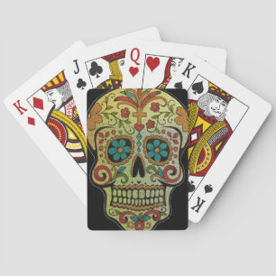 Socker Skull Art, Day of the dead Casinokort