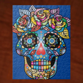 Socker Skull Art, Day of the dead Pussel