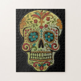 Socker Skull Art, Day of the dead Pussel