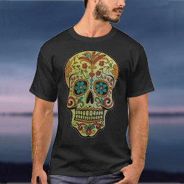 Socker Skull Art, Day of the dead T Shirt