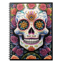 Socker Skull Art - Dia de los Muertos Blommigt Sku