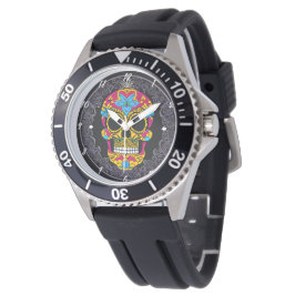 Socker Skull Art - Festive Spirit of Mexico Armbandsur