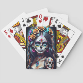 Socker Skull Art - Fiesta of Färg Casinokort