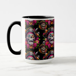 Socker Skull Art - Jolly Pirat Skull Mugg