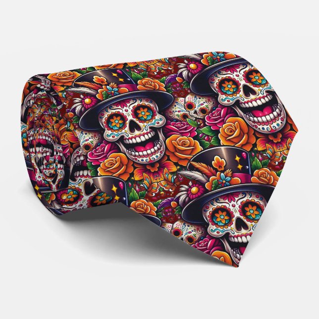 Socker Skull Art - Marigold Sugar Skull Slips (Rullad)