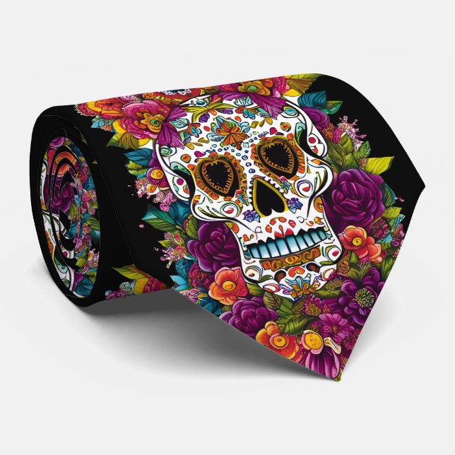 Socker Skull Art - Mexikanska Day of the dead Slips (Rullad)