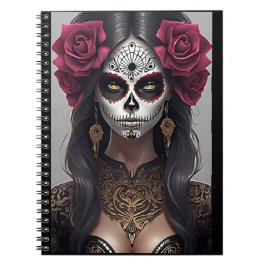 Socker Skull Art - Ro och Revelry Anteckningsbok