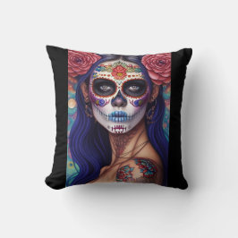Socker Skull Art - Ro och Revelry Kudde