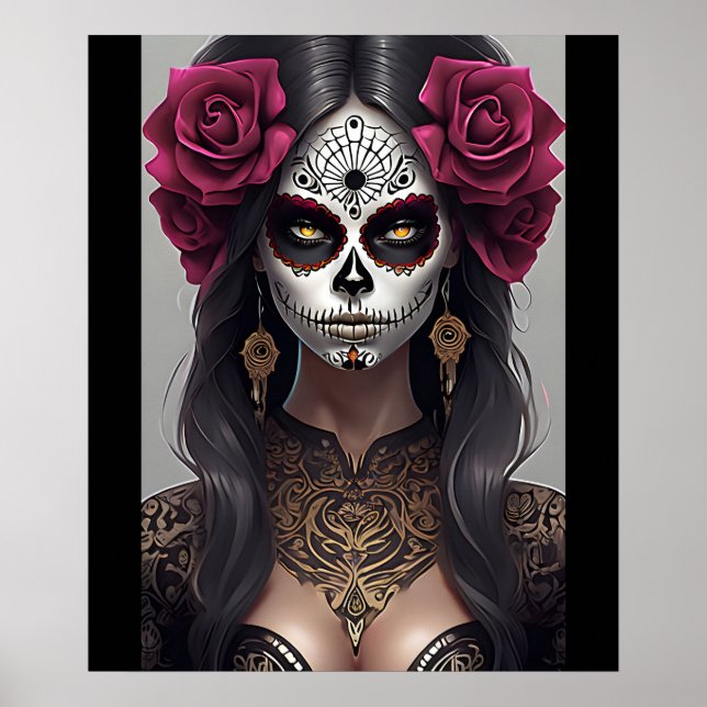 Socker Skull Art - Ro och Revelry Poster (Framsidan)
