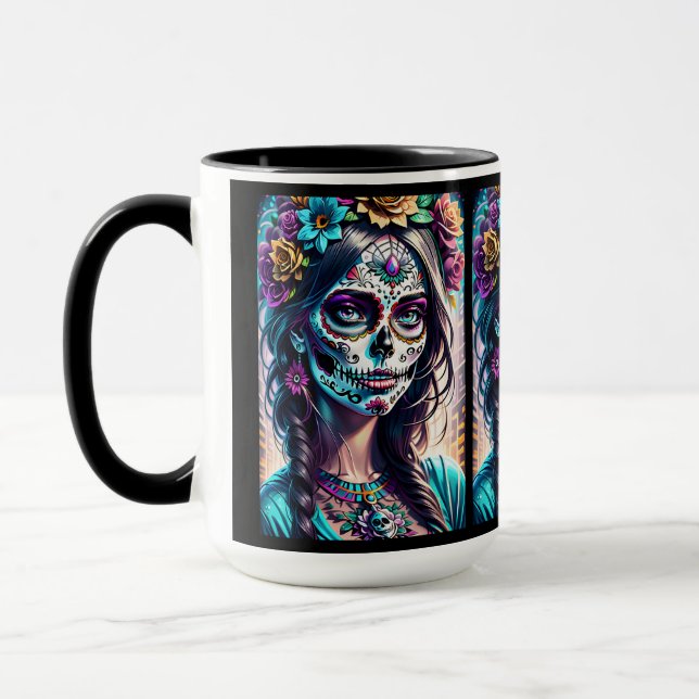 Socker Skull Art - Urban Elegance Mugg (Vänster)