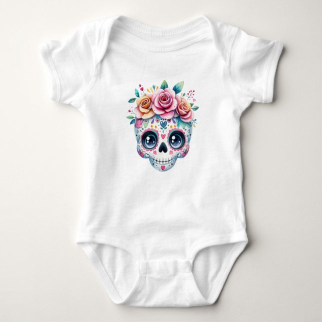 Socker Skull Bodykostym T Shirt (Framsida)
